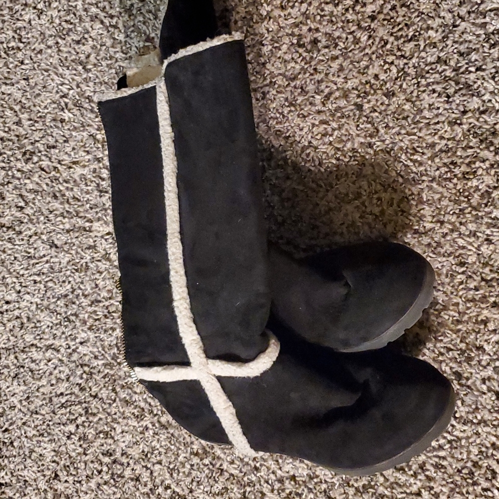 🌞Unlisted black high boots